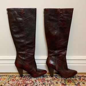 Frye Regina Zip Knee High Boot size 6.